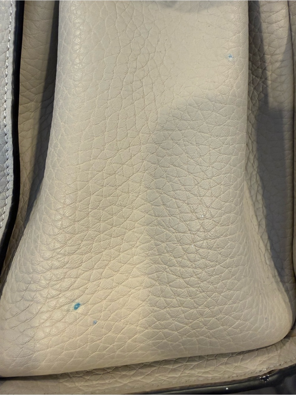 Mulberry  Small Iris Chalk and Midnight Heavy Grain bag - Picture 9 of 11